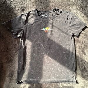 Dutch Bros Charcoal Tee with Colorful Logo